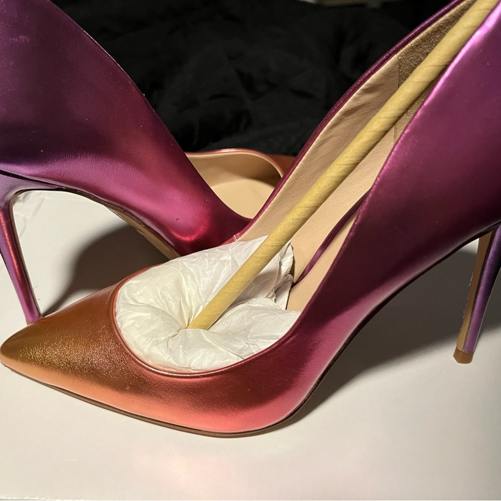 High heeled pumps multi colored never warn brand new
